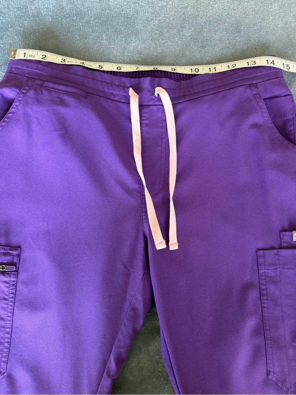 Figs Slim Leg Ultra Violet Purple Yola Scrub Pants Size S/P PO 1651 - Picture 6 of 12